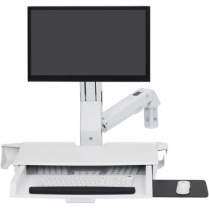 Ergotron 45-583-216 SV Combo Arm with Worksurface and Pan (White)