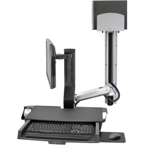 Ergotron 45-595-026 SV Combo System with Worksurface & Pan