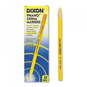 Dixon DIX00073 China Marker, Yellow, Dozen