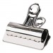 X-ACTO EPI2004LMR Bulldog Clips, Steel, 1" Capacity, 3"w, Nickel-Plated, 12 per Box