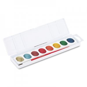 Prang DIX80516 Metallic Washable Watercolors, 8 Assorted Colors