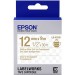 Epson LK-4TKN LabelWorks Clear LK Tape Cartridge ~1/2" Gold on Clear