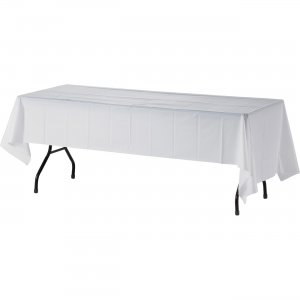 Genuine Joe 10328CT Plastic Rectangular Table Covers