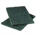 Scotch-Brite PROFESSIONAL MMM86 Commercial Heavy-Duty Scouring Pad, Green, 6 x 9, 12/Pack