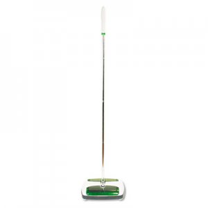 Scotch-Brite MMMM007CCW Quick Floor Sweeper, Rubber Bristles, 42" Aluminum Handle, White