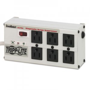 Tripp Lite ISOBAR6ULTRA ISOBAR6ULTRA Isobar Surge Suppressor Metal, 6 Outlets, 6 ft Cord, 3330 Joules