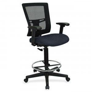 Lorell 4310066 Mesh Back Drafting Stool