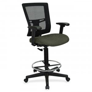 Lorell 4310067 Mesh Back Drafting Stool