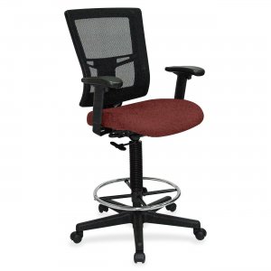 Lorell 4310047 Mesh Back Drafting Stool