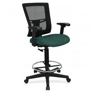 Lorell 4310042 Mesh Back Drafting Stool