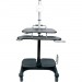 Aidata LDC003P Sit and Stand Mobile LCD Workstation with Monitor Mount