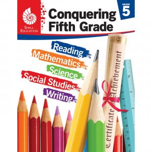 Shell Education 100713 Conquering Fifth Grade 4-book Set