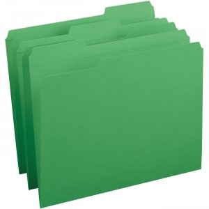 Business Source 03174 Reinforced Tab Colored File Folders