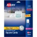 Avery 35703 Square Cards w/Rounded Edges, 2.5"x2.5" , 90 lbs. 180 Laser Cards