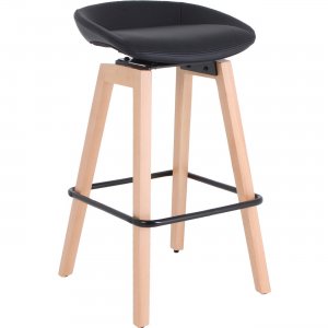 Lorell 68563 Modern Low-Back Stool