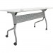 Lorell 60744 White Laminate Flip Top Training Table