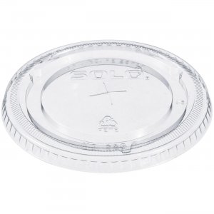 Solo 626TS Cup Straw Slotted Clear Lids