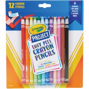 Crayola 684604 Project Easy Peel Crayon Pencils Set
