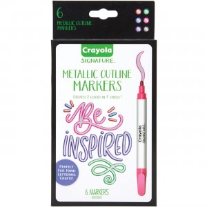 Crayola 586701 Metallic Outline Paint Markers