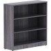 Lorell 69626 Weathered Charcoal Laminate Bookcase