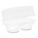 Pactiv PCT2002 ClearView Bakery Cupcake Container, 2-Compartment, 6.75 x 4 x 4, Clear, 100/Carton