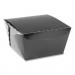 Pactiv PCTNOB08B EarthChoice OneBox Paper Box, 46 oz, 4.5 x 4.5 x 3.25, Black, 200/Carton
