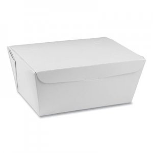 Pactiv PCTNOB03W EarthChoice OneBox Paper Box, 66 oz, 6.5 x 4.5 x 3.25, White, 160/Carton