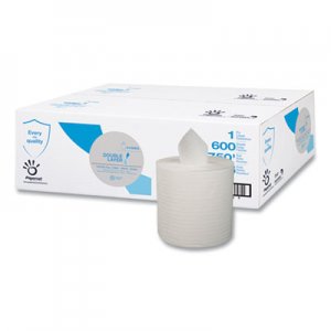 Papernet SOD410083 Double Layer Paper Towel, 1-Ply, 7.6" x 15", White, 600/Roll, 6 Rolls/Carton