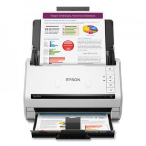 Epson EPSB11B262201 DS-770 II Color Duplex Document Scanner, 600 dpi Optical Resolution, 100-Sheet Duplex Auto Document Feeder