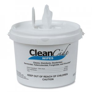 Wexford Labs WXF3130B400DCT CleanCide Disinfecting Wipes, Fresh Scent, 8 x 5.5, 400/Tub, 4 Tubs/Carton