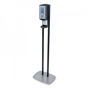 PURELL GOJ7416DS CS6 Hand Sanitizer Floor Stand with Dispenser, 1,200 mL, 13.5 x 5 x 28.5, Graphite