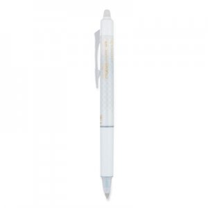 Pilot PIL15128 FriXion Clicker Design Erasable Retractable Gel Pen, Extra Fine 0.5 mm, Black Ink, White Barrel, Dozen