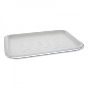 Pactiv PCT51P102S Supermarket Tray, #2S, 10.75 x 5.5 x 1.2, White, 500/Carton