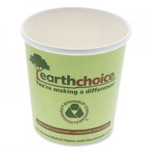 Pactiv PCTPHSC16ECDI EarthChoice Compostable Container, Large Soup, 16 oz, 3.63" Diameter x 3.88"h, Green, 500/Carton