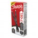 Sharpie S-Gel SAN2140521 S-Gel Retractable Gel Pen, Extra-Fine 0.38 mm, Black Ink, Black Barrel, Dozen