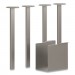 HON HONHLCPL29USPR6 Coze Table Legs, 5.75 x 28, Silver, 4/Pack