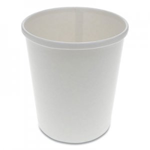 Pactiv PCTD32RB Paper Round Food Container, 32 oz, 5.13" Diameter x 4.5"h, White, 500/Carton