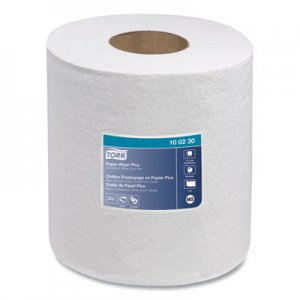 Tork TRK100230 Centerfeed Paper Wiper, 1-Ply, 7.7 x 11.8, White, 305/Roll, 6/Carton
