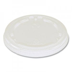 World Centric WORCPLCS9F Fiber Cup Lids, 3.1" Diameter x 0.4"h, Clear, 1,000/Carton