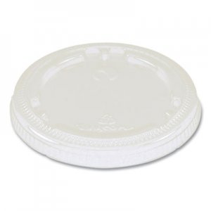 World Centric WORCPLCS9F Fiber Cup Lids, 3.1" Diameter x 0.4"h, Clear, 1,000/Carton