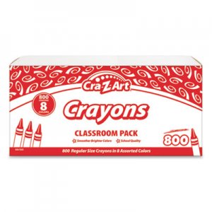 Cra-Z-Art CZA740031 Crayons, 8 Assorted Colors, 800/Pack