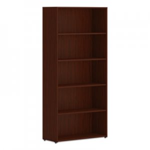 HON HONLBC3013B5LT1 Mod Bookcase, 5 Shelf/4 Adjustable, 30 x 13 x 65, Traditional Mahogany