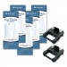 Acroprint ACPEXP250 Accessory Bundle, 3.38 x 8.25, Weekly, Two-Sided, 250 Cards and 2 Ribbons/Kit