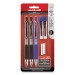 Uni-Ball UBC70139 207 Mechanical Pencil with Lead and Eraser Refills, 0.7 mm, HB (#2), Black Lead, Assorted Barrel