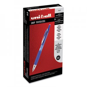 Uni-Ball UBC70127 207 Mechanical Pencil, 0.7 mm, HB (#2), Black Lead, Blue Barrel, Dozen