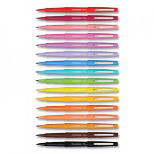 Paper Mate PAP2125408 Flair Scented Felt Tip Marker Pen, Medium 0.7 mm, Assorted Colors Ink/Barrel, 16/Pack