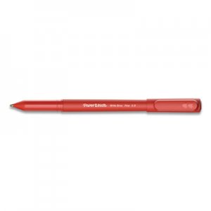 Paper Mate PAP2124517 Write Bros. Ballpoint Pen, Fine 0.8 mm, Red Ink/Barrel, Dozen
