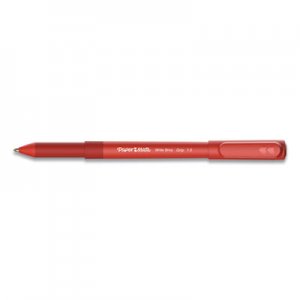 Paper Mate PAP2124505 Write Bros. Grip Ballpoint Pen, Medium, 1 mm, Red Ink/Barrel, Dozen