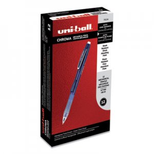 Uni-Ball UBC70134 Chroma Mechanical Pencil, 0.7 mm, HB (#2), Black Lead, Cobalt Barrel, Dozen