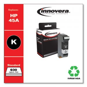 Innovera IVR56145A Compatible Black Ink, Replacement for HP 45A (51645A), 930 Page-Yield